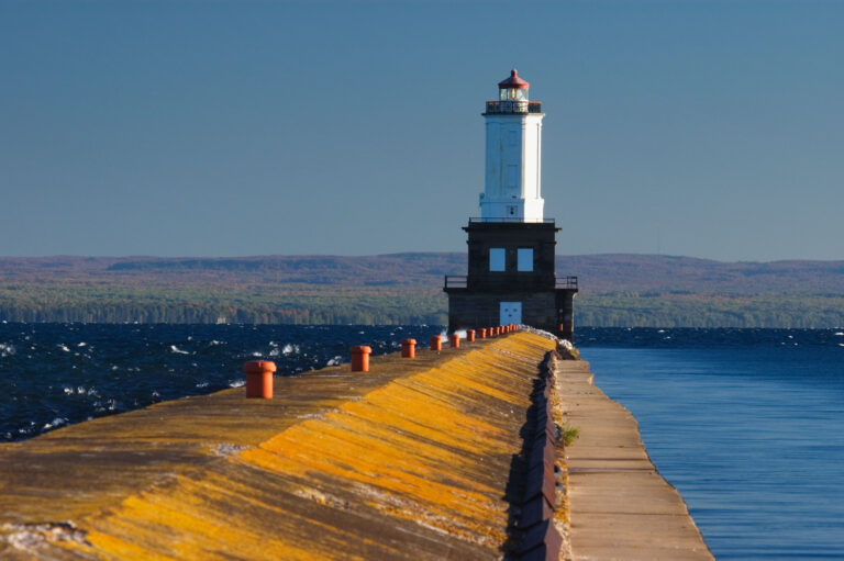 Keweenaw Waterway Lower Entrance Light, Chassell, Michigan