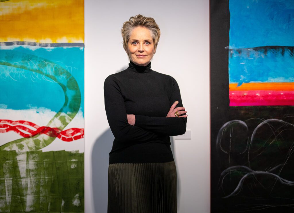 Sharon Stone turned painting hobby into career