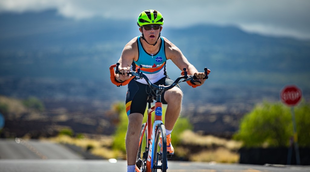 Chris Nikic Biking