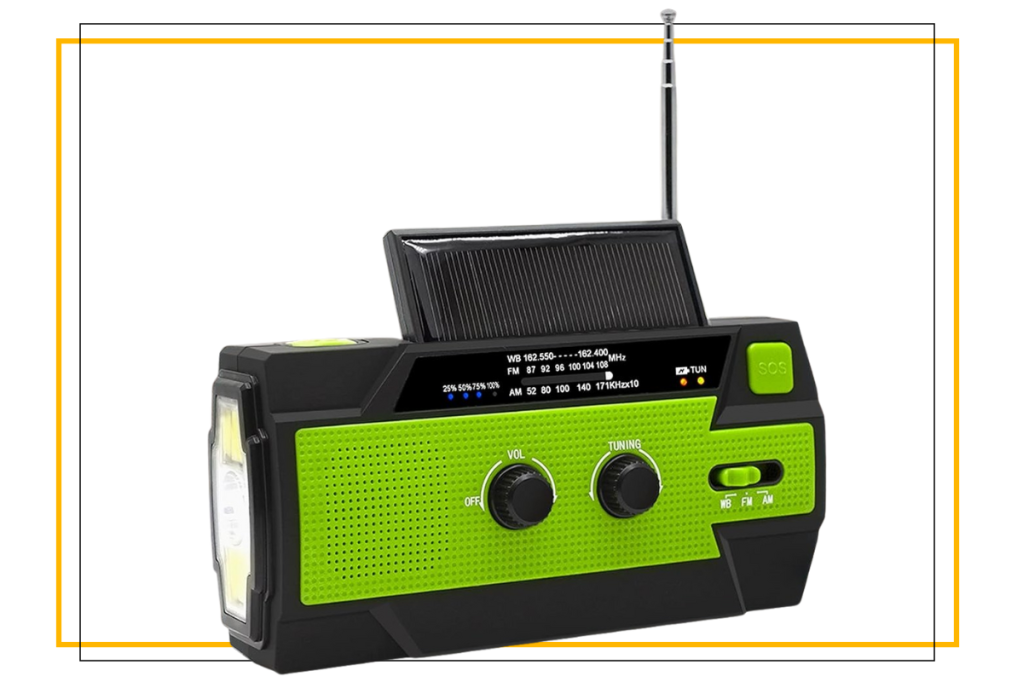 Emergency crank radio